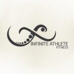 black symbol resembling an octopus tentacle cross with another arm to make Infinite Athlete Logo