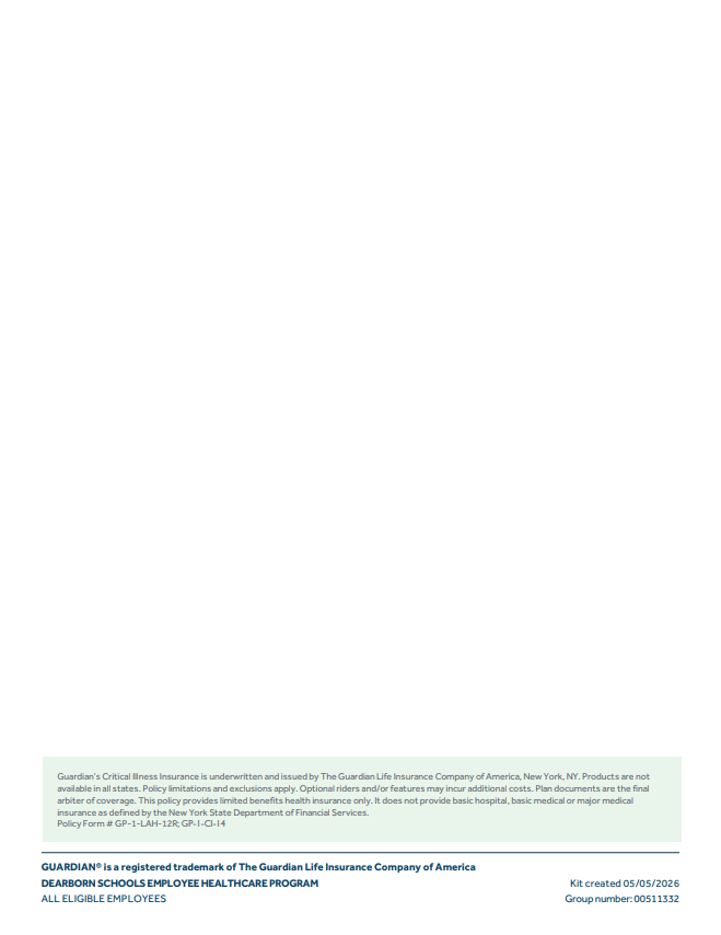 Critical Illness Benefit Info, page 5